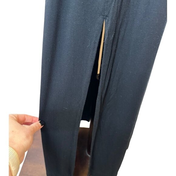 C&C California Dress Womens Extra Small Black Short Sleeve Scoop Neck Tee Maxi - Picture 8 of 11